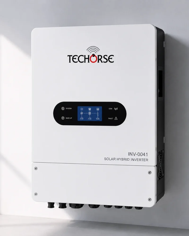 Techorse IP66 8KW Single-Phase Hybrid Solar Inverter