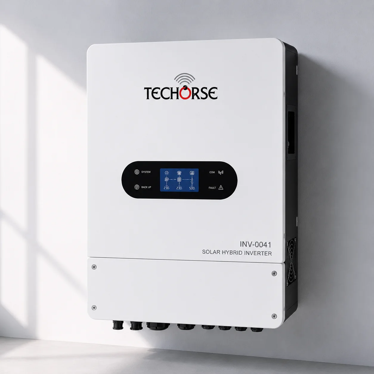 Techorse IP66 8KW Single-Phase Hybrid Solar Inverter